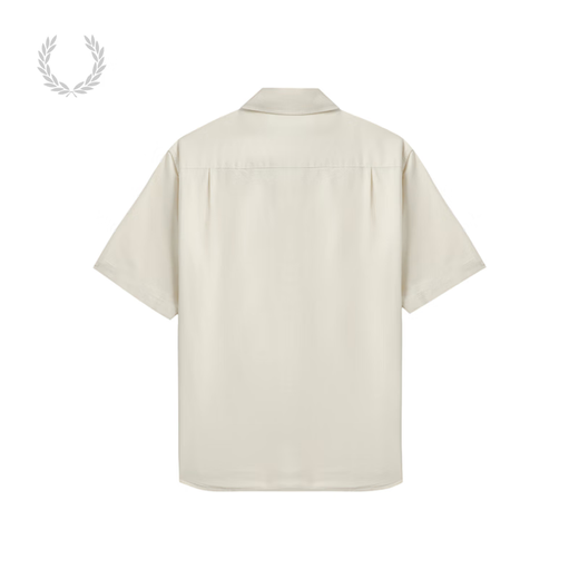 Fred Perry Herren Casual Shirt 2025 Sommer Neugeschäft Weizenohr Kurzarm Shirt M8730 IVX/Beige M.