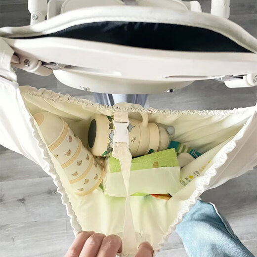 婴儿车挂包韩版婴儿推车收纳挂包外出奶瓶尿布收纳袋遛娃置物储物 黑色松鼠挂袋 尺寸40*70cm