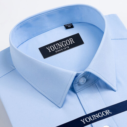 PDG Store phare officiel Yageo Businet à manches courtes pour hommes Coton décontracté Coton Free Ironing Professional Suit d'âge moyen et âgé anti-Anti-DP haut de gamme # 6621 S 165 / 84A Taille 38 Hauteur 160-16