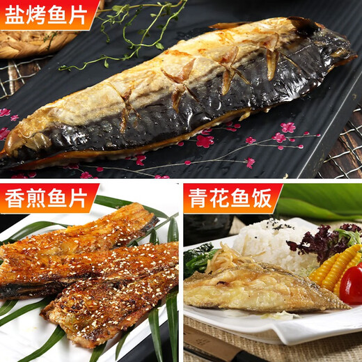 尚致挪威青花鱼鲜切青花鱼片深海鱼青占鱼新鲜冷冻青鱼鲭鱼生鲜鱼类 1000g【190-220g*5片】特大净重