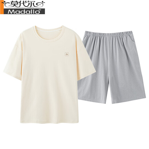 莫代尔纯棉睡衣男士短袖短裤夏季薄款2025新款中老年爸爸大码家居服套装 13601#浅绿色 纯棉短袖短裤 2XL 【建议140-160斤】