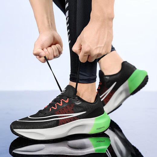 
CLENIKEEDAOER Men's shoes breathable mesh casual sports shoes men Putian boys running soft sole dunk 9907 purple 9901 black and green NIKE 35 NIKE