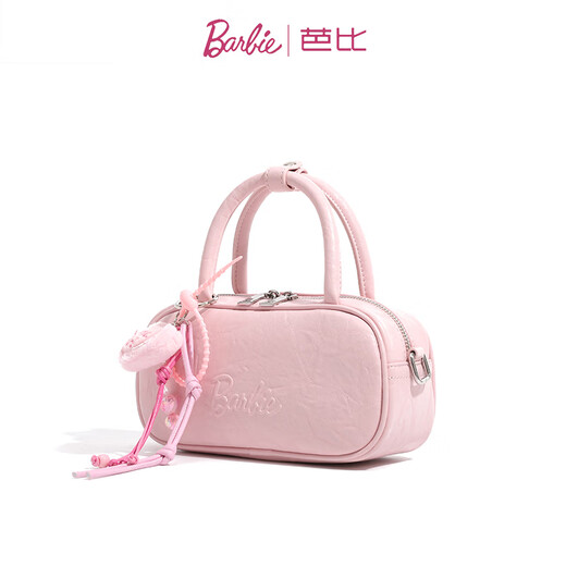 芭比（Barbie）包包女包2025新款保龄球包单肩斜挎大学生手提包送女朋友生日礼物