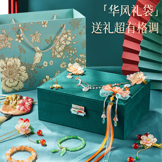 DIMANQI ENFANT ANCIENS STYLE PRÉDIGE SEULLE CADE BOX TOYS TOYS DES FILLES ACCESSOIRES DE COURVEUR ACCESSOIRES À HADMADE DIY HOUSE DELUXE ÉDITION