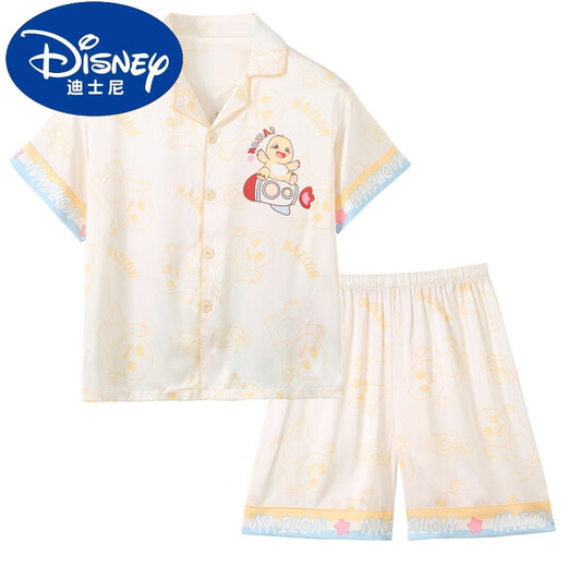 迪士尼（Disney）奶龙男童冰丝凉感睡衣夏季中大童男孩薄款短袖儿童空调家居服套装 6628#chiikawa 170 8码身高100-110CM 28-