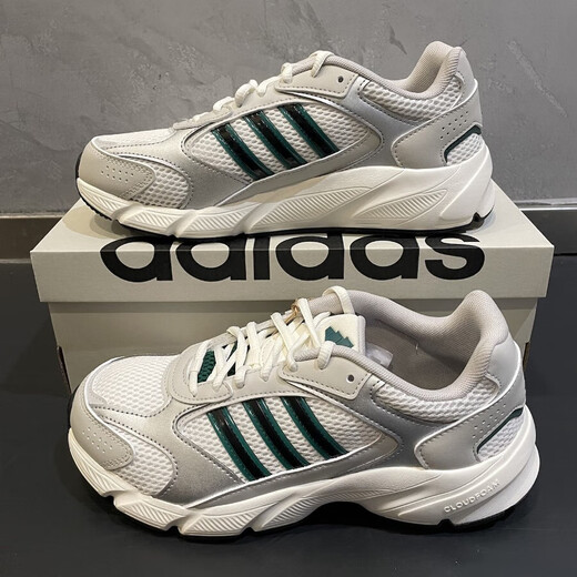 
adidas running shoes men's shoes spring thick sole dad shoes cushioning low top sports shoes lightweight breathable casual shoes JS4839 42.5 (265MM)