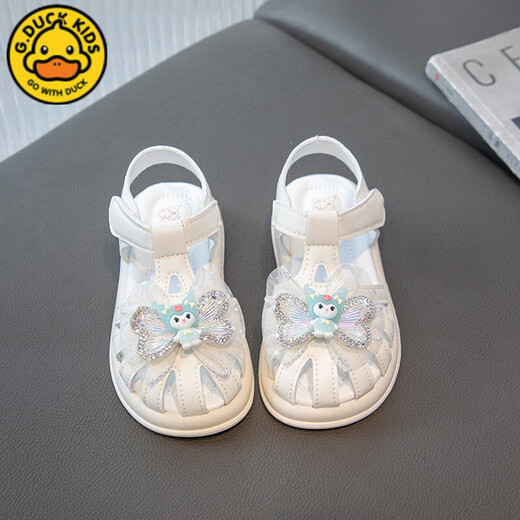 G.Duck Kids Little Yellow Duck Girls Sandalen Süße Bogen Kulomi 2025 Sommer Kindergarten Nicht rutschfeste Mode vielseitige Sandalen 9902 Sandalen Pink 25 Größe 16 cm