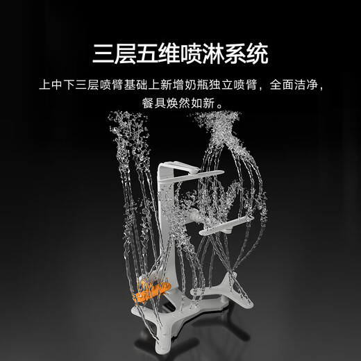 Mijia Xiaomi Dishwasher 6 Sets S10 Desktop Dishwasher for Household Maternal and Infant Washing with Visual Disinfection 105 Hot Air Drying Intelligent Dirt Recognition APP Control Mijia Smart Desktop Dishwasher 6 Sets S10