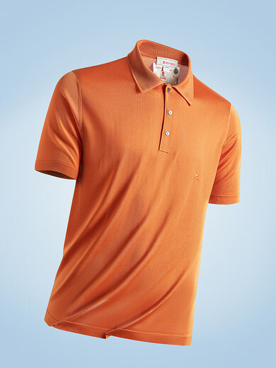 Montagut (Montagut) Jahrhundert alter heller Seide Atmungsaktives T-Shirt T-Shirt Helles Seiden kurzärmelige Polo-Kleidung High-End Anti-Falten-Technologie Antibakterielles Sommer T 9195 Burgunder One Size 3