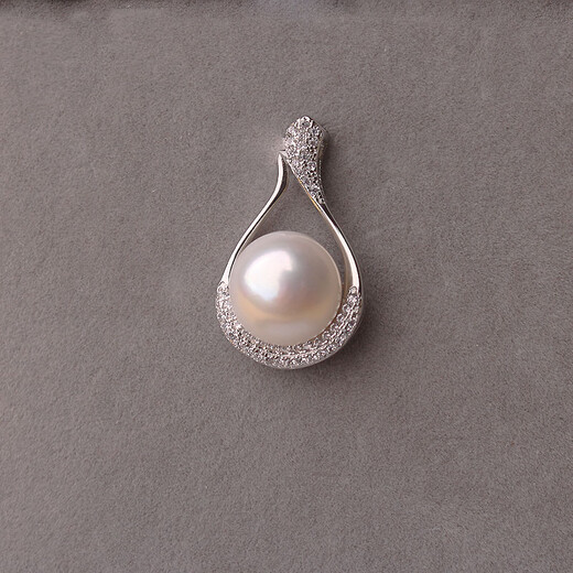DL 1998 Fat Donglai same style pearl pendant single 11-12mm natural freshwater single necklace women's s925 silver clavicle purple single pendant silver without chain 11-12mm