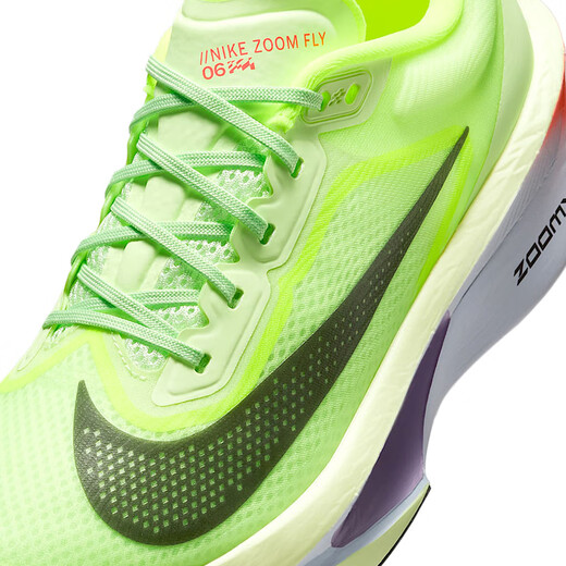 耐克NIKE女子跑步鞋减震 ZOOMX FLY 6运动鞋FN8455-701荧光绿36.5