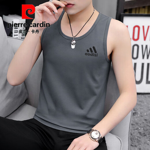 
Pier Cardin pure cotton vest men's fitness summer teenager sweatshirt sleeveless sports middle school student vest outside running hurdle M9227 black M [Suggestion: 85 Jin [Jin equals 0.5 kg] to 100 Jin [Jin equals 0.5 kg]]