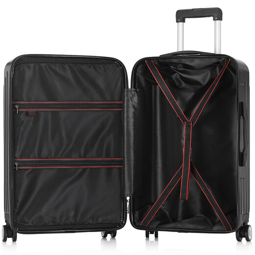 Vandia suitcase men's large capacity 24-inch universal wheel trolley case air travel bag password box women's leather box silver