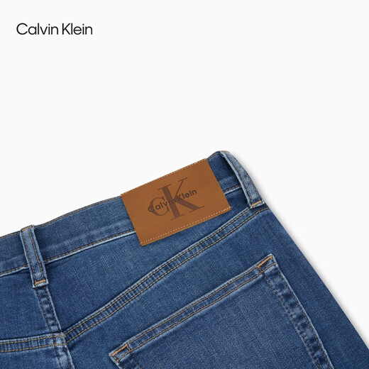 Calvin Kleinjeans25 Весенний и летний мужской ретро повседневный пригород CK Micro-эластичный пригородный клино в форме конические джинсы 4rab701 Ul7-Denim Blue 34