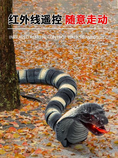 Internet celebrity remote control snake simulation cobra decompression artifact boy children adult animals Douyin toy girl green simulated rattlesnake 9909+ screws Deluxe version with another 36 electronics