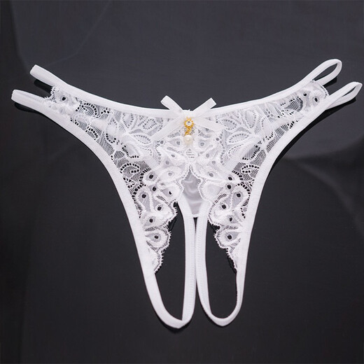 Jiumu Yadai sexy underwear women's underwear sexy pajamas lace open hollow see-through thong one size fits all black