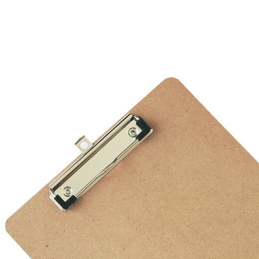 Deli 9226 Schreibbrettclip A4 Holzbrett Clip Lesen Regal Schreibbackordner Clip Buch A4 Boden Brown braun