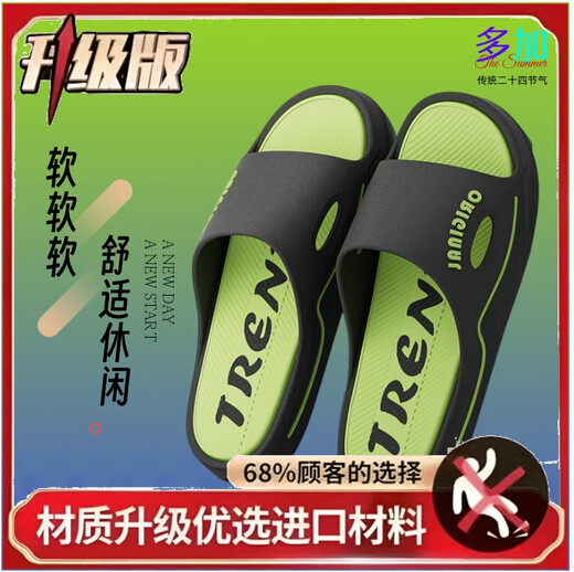 Nuevas zapatillas de interior 2025 Sports Sports Sports Sports Mened Summer Baund-Beating Hogar de moda no deslizante y anti-Odor Desgaste al aire libre DCR7./Junhua Yue 672 Modelo actualizado negro 42-43 de una sola talla más pequeña* Get Get* Get* Get* Get Get* Get Get*