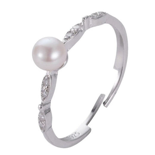 Floral manor simple bead ring simple light luxury temperament adjustable adjustable niche simple temperament ring ring