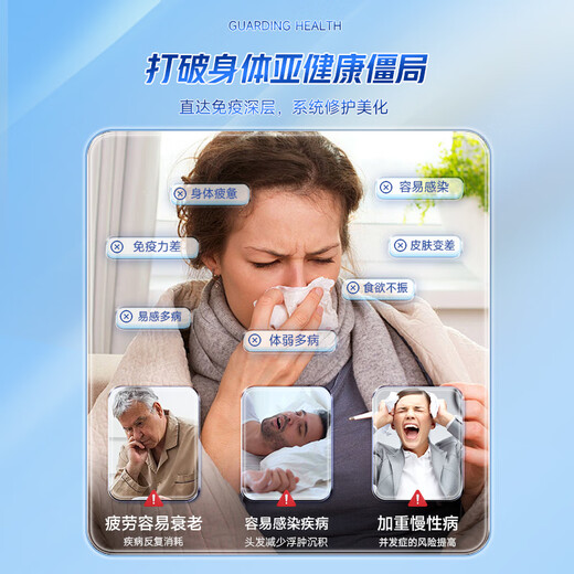 Aneoktur美国丙种球胶囊牛初乳免疫球蛋白增强免疫力儿童成人增强抵抗力 【呵护体质】两瓶装