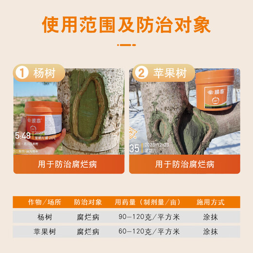 Guoguang Motai 5% thiophanate-methyl rot disease fruit tree wound healing agent tree grafting wound healing agent 500g/bottle