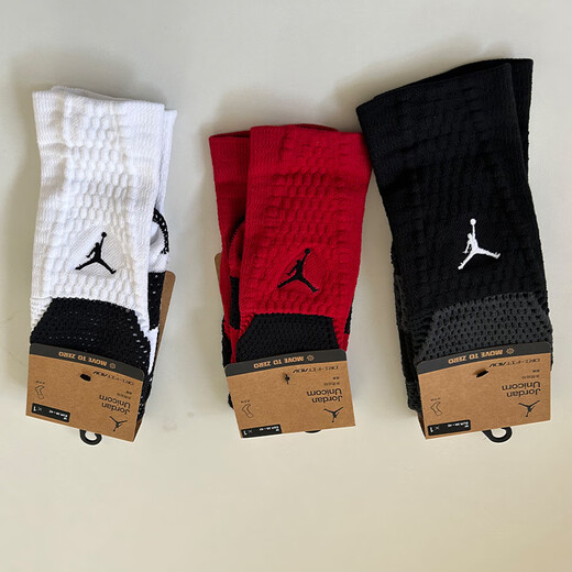 耐克（NIKE）运动袜AJ袜男女袜Jordan透气速干袜子缓震篮球训练袜FZ33 FZ3393-687/一双装 专柜正品 S【34-38码】