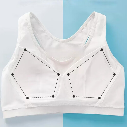 Yu Zhaolin (Yuzhaolin) Highschool-Schüler Sportunterwäsche für Frauen schockiersicherer Jugend-Entwicklungsmädchen Girl Girl Girl Girl Vest Bra 9215 Navy 1 Stück L /80 (85-100jin [Jin gleich 0,5 kg]))