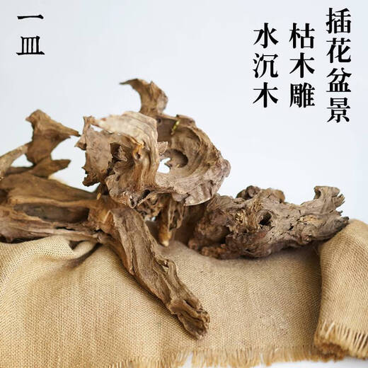 天然风化枯木木雕根雕微景观造景插花木头禅意树根摆件花艺水沉木 6296号沉木长约29cm