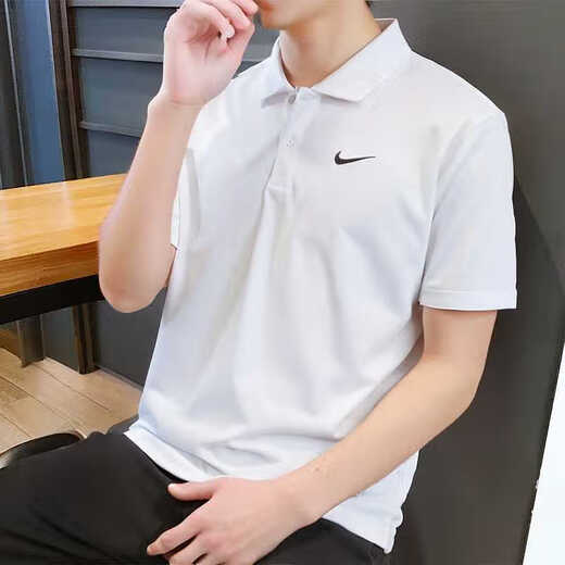 耐克（NIKE）短袖男装夏季新款运动服上衣pl衫速干商务翻领... 2XL180-190斤FN3895-100舒适