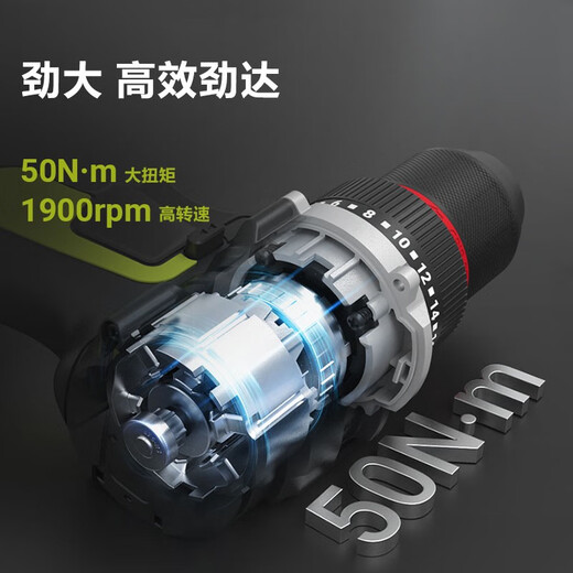 
XMSJ Wakes industrial high power WU361 brushless charging drill impact lithium power tool screwdriver WU361+WU3884.0 dual electric + fast charging plus +48