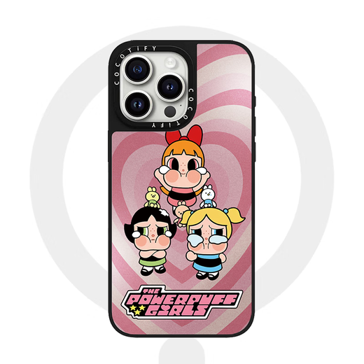 
CASETIFY joint crying baby Powerpin policewoman suitable for Apple 15pro mobile phone case iphone14promax protective case 13/16 mirror MagSafe magnetic 12 card TiFY [ca679 fireworks Powerpin policewoman] silver mirror iPhone 16