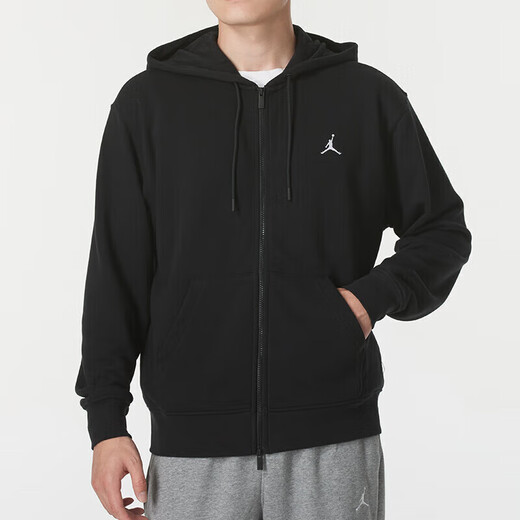 耐克（NIKE）套装男士 运动服 休闲连帽针织外套夹克 舒适休闲束脚长裤 两件套 连帽夹克+束脚长裤 S