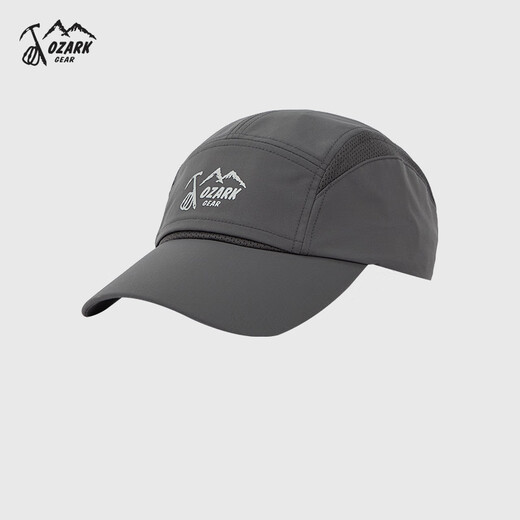 OZARK sun protection outdoor sports shade breathable summer casual baseball cap five-piece cap shark gray-802 one size