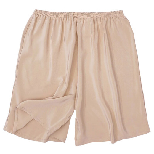 Pores Northon Silk Pantalon de pyjama en soie épais pour femmes Small Size Shorts de maison d'été confortables et respirants pour hommes Universal Five-Five Beach Yellow 14666 Double Crepe Jacquard 100-135 Jin [Jin est égal à 0,5 kg]