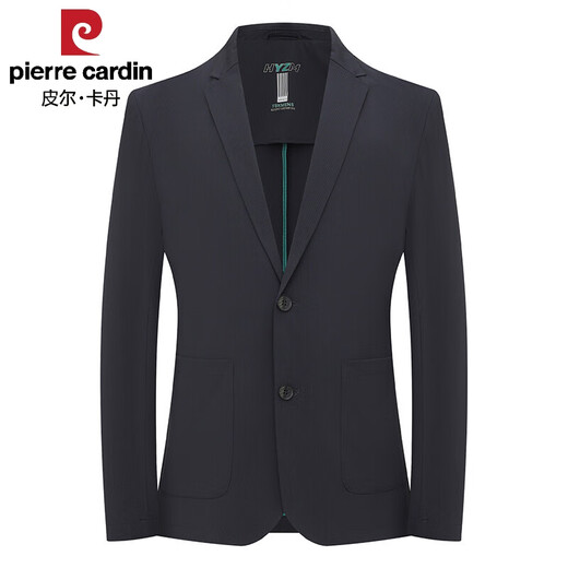 Pierre Cardin High-End Business Casual Anzug Herren 2025 Frühling und Sommer Neue leichte und dünne Ice Seidenanzug Single Western Jacket Herren 9901 Black XL 180