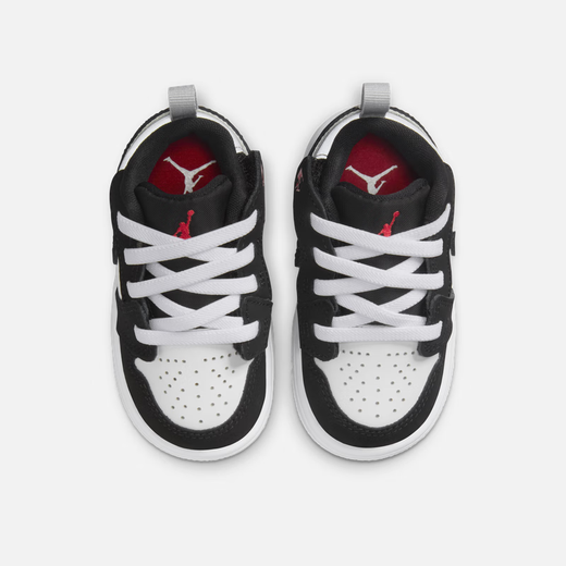耐克（NIKE）Jordan乔丹男女童婴童易穿脱运动鞋宝宝IB3886 106白/火焰红/黑/亚银 21