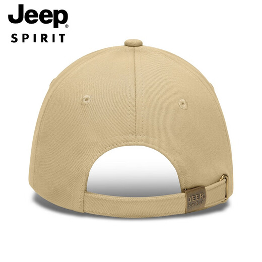 Jeep Hat Men's and Women's Baseball Hat Outdoor Sun Protection Peaked Hat Fishing Hat Sports Sun Hat CA0624 Khaki One Size (hat girth 56-61cm) Adjustable