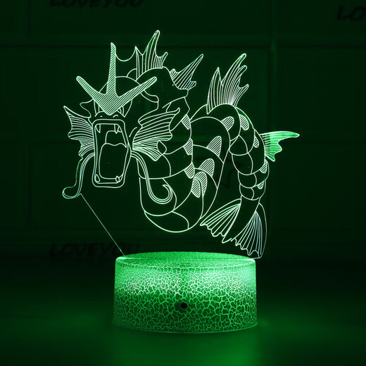 欧普照明（OPPLE）同款精灵宝可梦皮卡丘御三家创意礼物七彩3D小夜灯LED触摸遥控 DY-1585 榉木圆底座触摸七彩+遥控