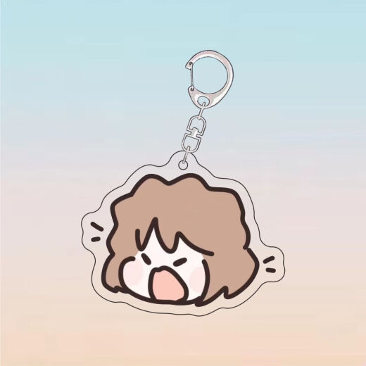 Zhen Zhian Detective Conan Anime Peripheral Schlüsselkette Mori Ran Haibara Ai Girls Emoji Pack School Bag Anhänger A1392-Style 5 5-cm Schlüsselkette [D-Verschluss]