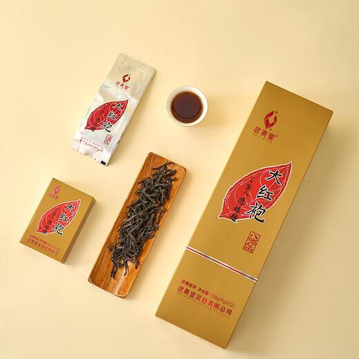 武夷星茶叶特级足火香武夷山大红袍乌龙茶五香经典八三茶人烟条装108g