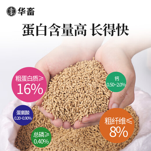 Hua livestock chicken feed large chicken pellet feed rutin egg chicken duck goose special chick opening feed premix 1kg