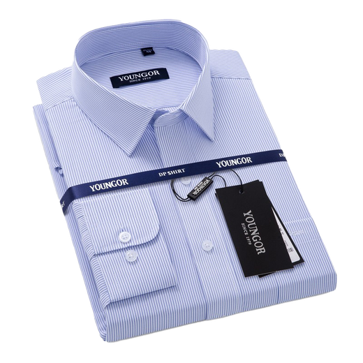 CEO YAGEO Spring and Summer New Men's Pure Slee Camiseta de manga larga de algodón de alta gama y camisa de planchado informal #DP6627 M 170/88a Tamaño 39 Altura 165-17