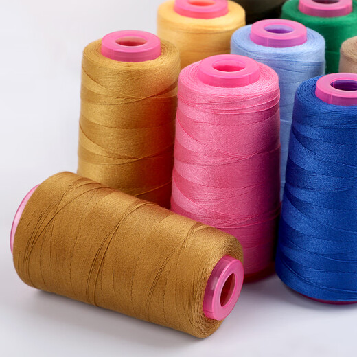 
203 Jeans thread special sewing thick thread 3 strands household hand sewing clothes thread canvas thread denim thread pagoda thread roll white 701