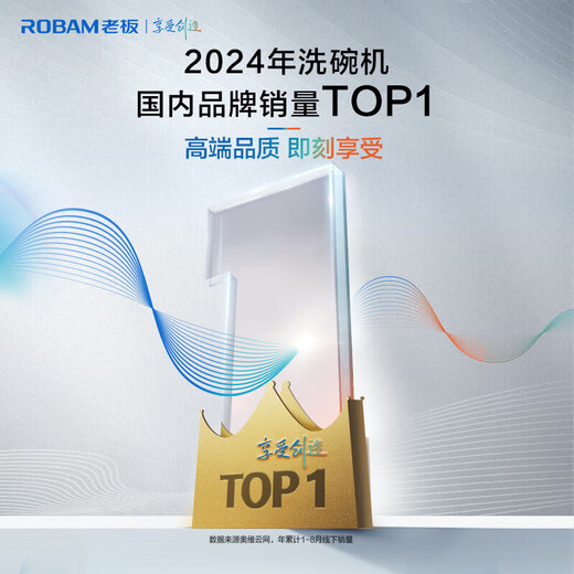 Robam Star Series W60B01A dishwasher can hold 13 sets of dishwashers under the stove, embedded hot air drying, zero bacteria certification, 168h long-lasting storage, first-class water efficiency, household 13 sets of Star dishwashers