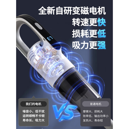 Xiaomi Guoba Vacuum Cleaner Home High Suction Wireless Small Handheld Vacuum and Mop High Power Pet Hair Xiaomi White Wireless Long Life丨Suction and Mop Deluxe Model+