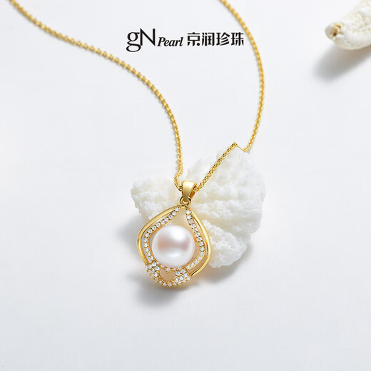 Jingrun Yantong S925 silver 1011mm white pearl pendant new style 10-11mm with 925 silver chain