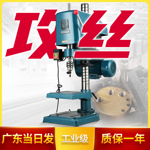 XMSJ电动攻丝机攻牙机台式功牙丝机swj-16多功能丝攻机swj-12TD 全铜轻型款SWJ-12370W单