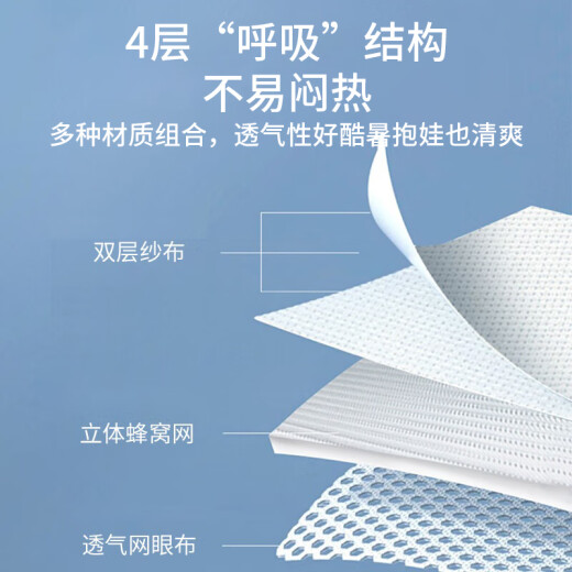 爱宝适婴儿手臂凉席冰丝喂奶抱娃胳膊套宝宝哺乳枕夏季喂奶神器 S698