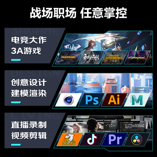 Colorful Ruilong 9600X/7500F/5060/5060ti/5070 game console 3A masterpiece live desktop computer productivity AI model rendering DIY assembly machine with one 9600X+RTX5060 black single host