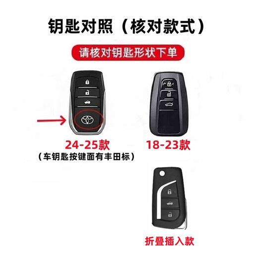 CHUANGXUN is suitable for Toyota Camry Key Cover Nine-generation Camry Eight-generation Car Key Case Protective Cuff Shell 24-25 Camry [gun color] + bracelet buckle